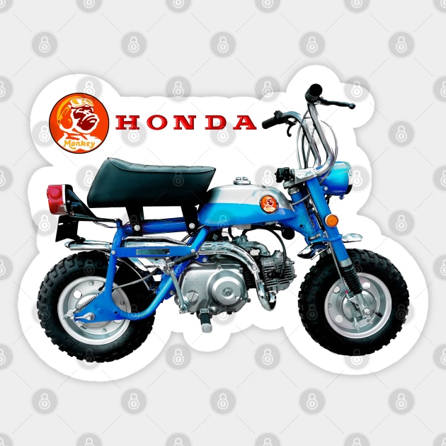 Vintage Japanese Mini bike Mini Bike Design Men Sticker